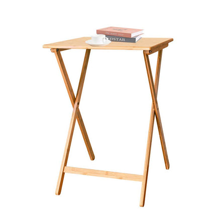 Foldable Bamboo Desk Folding Table TV Tray Furniture Workstation Home Dining