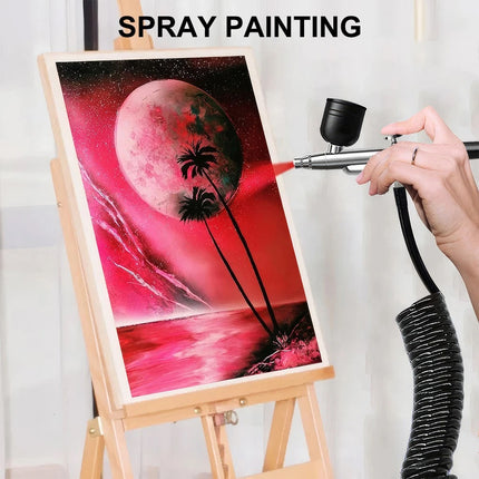 Rechargable Airbrush Kit with Compressor Spray Kit for Nail Art, Cake, Painting