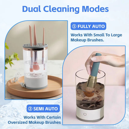 Electric Makeup Brush Cleaner & Dryer Machine Automatic Brush Fast Cleaning Tool