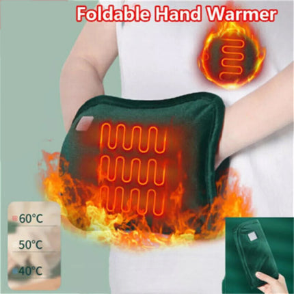 Hand Warmer USB Electric Heating Pad Warmer Graphene Heat Warm Bag Winter Pillow Green