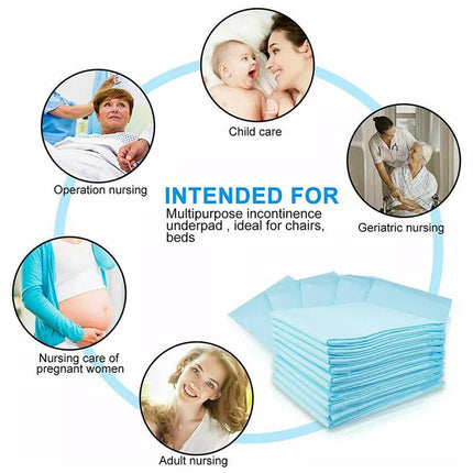 40PK Economy Adult Incontinence Disposable Bed Pads Pee Underpads 60 x 90cm