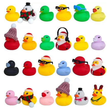 Rubber Duck Christmas Advent Calendar Xmas Countdown 24 Days Bath Toys Gift