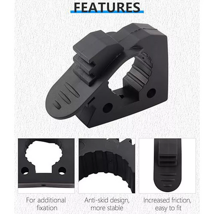 4PCS QuickFist Rubber Clamps – Shovel Axe Holder – 1 /2 Pair 25-40mm Diameter