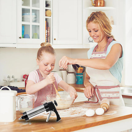 Biscuit Press Gun Cookies Making Kit Cake Icing Decorating Biscuit Maker Set