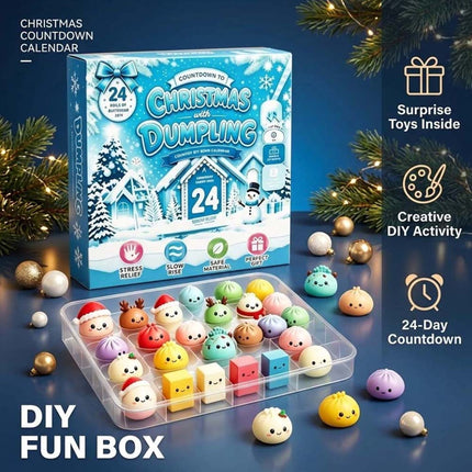 Christmas Squishies Advent Calendar 2026 Countdown Calendar, 24 Squish Toys