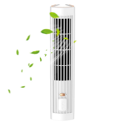Portable Cooling Ace with 3 Speeds Air Conditioner Fans Tower Fan Desk Quiet White