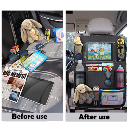 2PCS Car Seat Back Organiser Multi Pocket Storage Bag Pouch Holder Interior Tidy