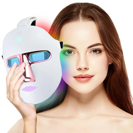 7 Colour LED Photon Face Mask Light Neck Rejuvenation Skin Wrinkle Therapy