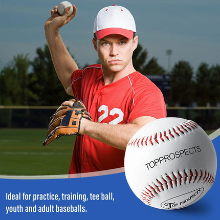 Top Prospects Baseball Ball Premium Quality Baseballs for Practice and Game