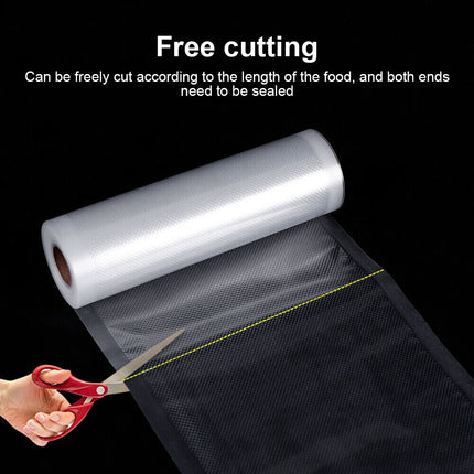 4 Rolls Vacuum Food Sealer Saver Bag Seal Storage Commercial Grade (25cm X 6M)