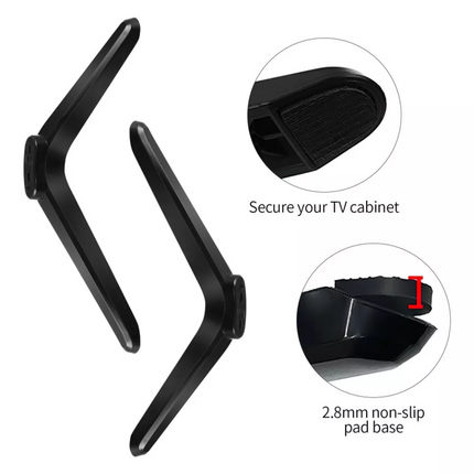 2x TV Stands For 32-55'' TVs Stable Support Easy Installation Durable Reliable