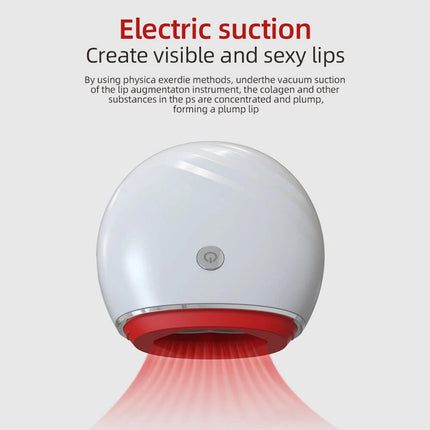 Electric Lip Plumping Enhancer Thicker Device Women Beauty Plumper Beauty Tool White