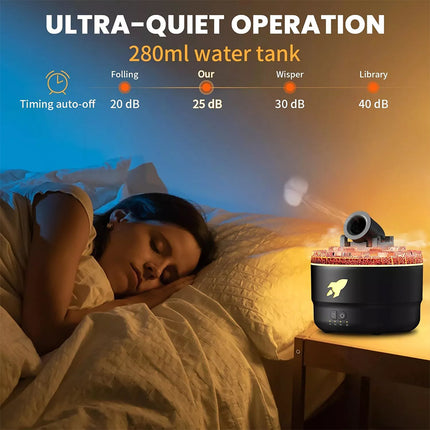 Cannon LED Essential Oil Diffuser Aroma Aromatherapy Air Ultrasonic Humidifier White