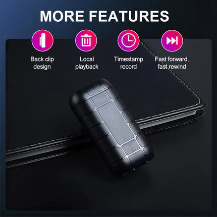 500 hrs HD recording Mini voice activated recorder listening device 64 GB record