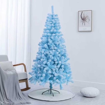 1.8m Blue Artificial Christmas Tree with Stand Xmas Party Holiday Decoration Snow Tip