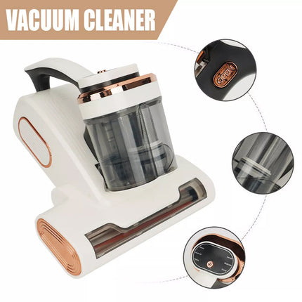 Cordless Mite Remover Upgraded Home Bed Handheld UV Deep Mattress Vacuum Cleaner