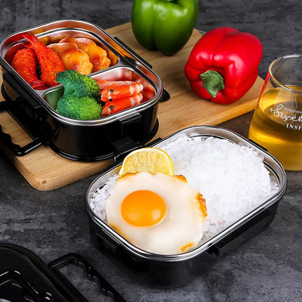 Doule-Layer Stainless Bento Box Leak-Proof Thermal Insulation Portable Lunchbox