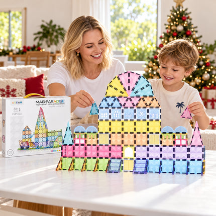 102 Pcs Diamond Magnetic Tiles Castle Building Set Construction Christmas Gift