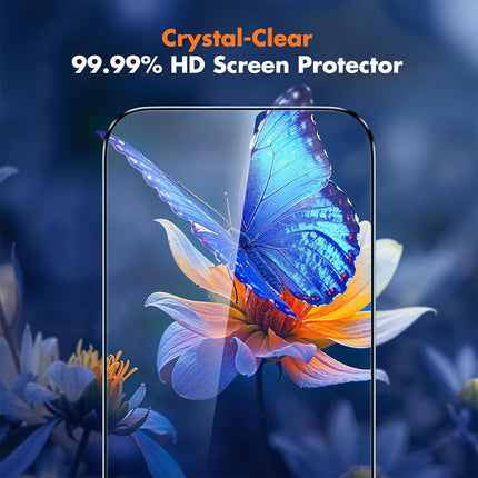 2Pcs Screen protector Tempered Glass Case Friendly Full Cover iPhone 17 iPhone 17 Pro 17 Pro Max (Copy)