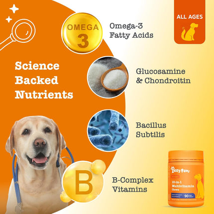 Zesty Paws Dog Mixed 3-Pack Probiotic Multivitamin Calming 15 Travel Chews
