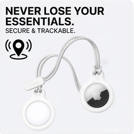 Apple AirTag Lanyard Case Protector Cover White