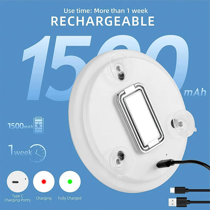 30X Magnifying Makeup Mirror W/ LED Light 360° Adjustable Foldable USB Charging