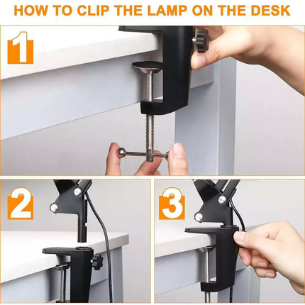 10X Magnifying Glass with 72 LED Light Magnifier Crafts Reading Desk Stand Lamp