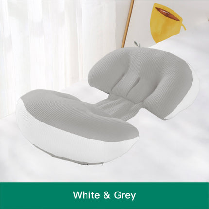 Made 2023 Nursing Pillow Support Pregnancy Pillows Feeding Baby Sleeping White & Grey