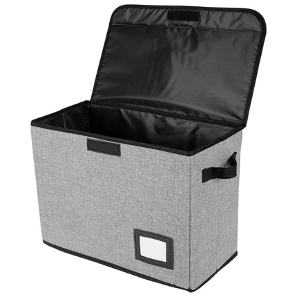 Comic Book Storage Box Foldable Comic Book Bin Washable Integrated Comic (grey)
