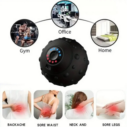 Vibrating Massage Ball Trigger Point Sports Electric Fascia Muscle Relax Ball