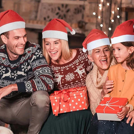 20X Adult Santa Hat Christmas Cap Costume Xmas Party Wear Costume Claus Gift