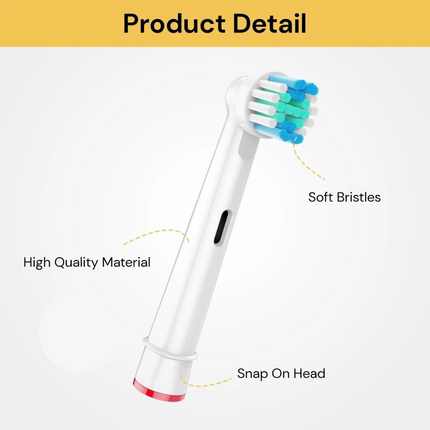 20 Electric Toothbrush Heads Oral B Compatible Replacement Brush Precision Clean