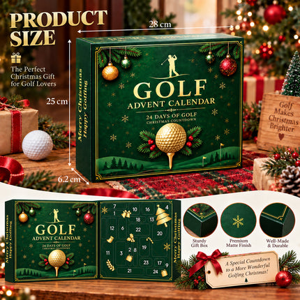 24 Day Golf Advent Calendar with Golf Accessories Christmas Gift for Golfers