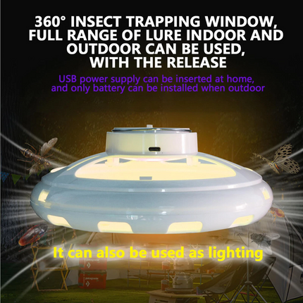 Electric Flea Trap Killer Home Control Sticky Discs Lamp Non-toxic Led Lights