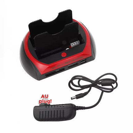 2.5'' 3.5'' Hard Disk Drive Card Reader External HDD Docking Station Kit OTB HUB