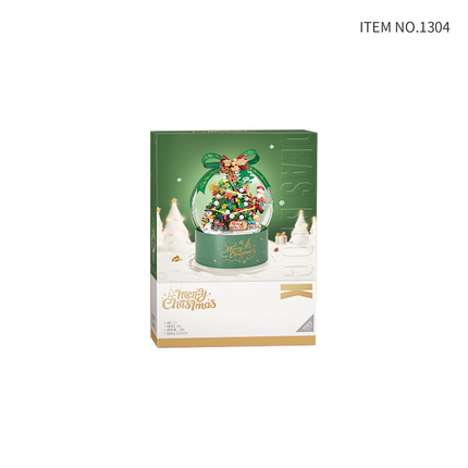 LOZ Christmas Tree Snow Globe Building Blocks Mini Bricks Toy Kids Gift 346pcs