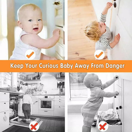 30PCS Magnetic No Drilling Cabinet Drawer Cupboard Baby Kids Safety Locks