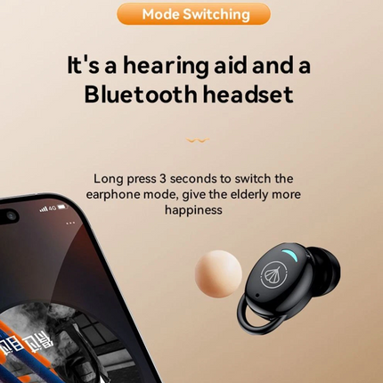 Digital Hearing Aids Mini Invisible In-Ear Headset Sound Voice Hearing Amplifier