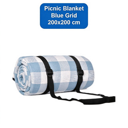 Large Water Resistant Picnic Blanket 200x200cm Foldable Outdoor Camping Beach Mat