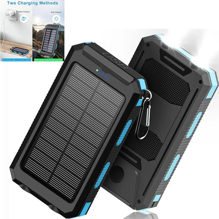 900000mAh Portable Solar Panel Dual USB External Battery Power Bank Pack Charger
