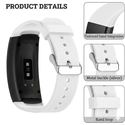 Samsung Smart Wristband Gear Fit 2 Pro/Fit2 Band Sport Silicone Wrist Strap White