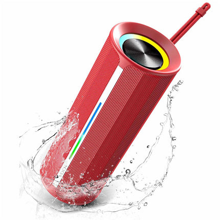 Waterproof Bluetooth Speaker with RGB Lights 20W Portable Outdoor Soundbox