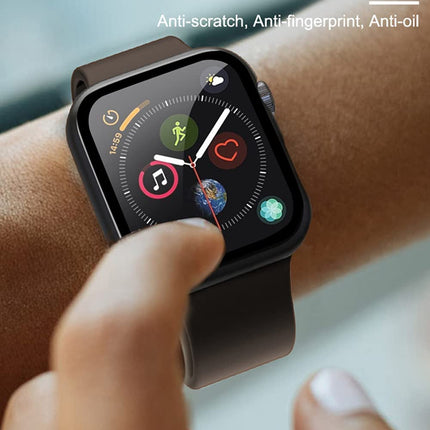 2pcs Apple Watch IWatch Screen Protector Case Full Cover Black