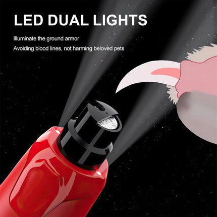 Dog Nail Grinder Quiet - (45db) 6-Speed Pet Nail Grinder with 2 LED Lights for L