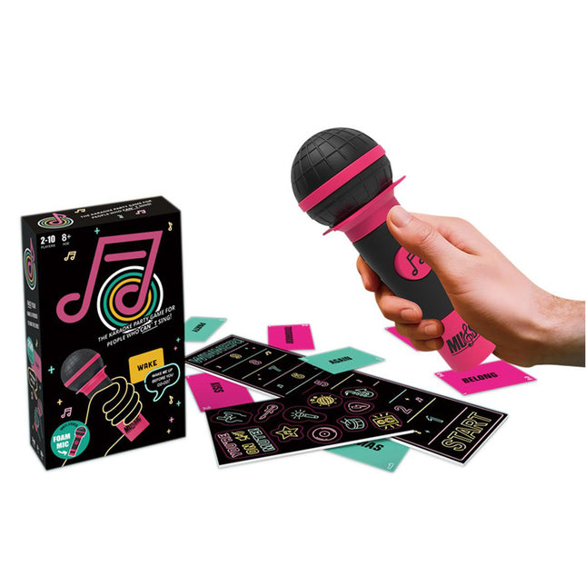 Grab The Mic Karaoke Lyric Card Game for Parties and Social Gatherings