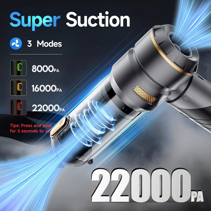 22000PA Handheld Car Cordless Vacuum Cleaner Home Dust Blower Mini Air Duster