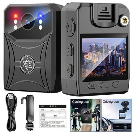 18 Hour 1080P Camcorder Mini Police Body Camera HD 120° Video DVR IR Night Cam