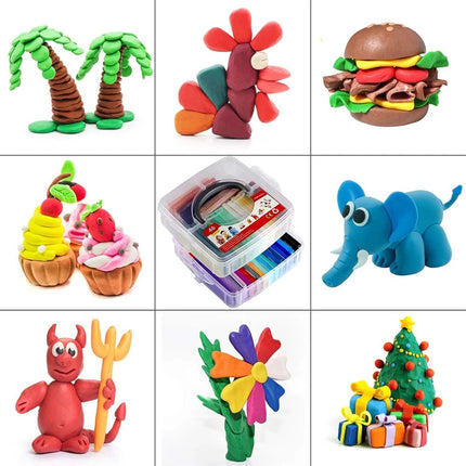 Polymer Clay Kit 46 Blocks Colors Oven Bake Clay Modeling DIY Boys And Girls TOYS Gifts AU