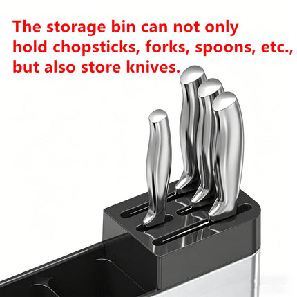 Kitchen Cutlery Holder Knife Block Storage Rack Organizer Utensils Chopstick Box