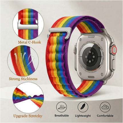For Apple Watch iWatch Band Strap 9 8 7 6 SE 46mm 42mm 44mm SE Nylon Alpine